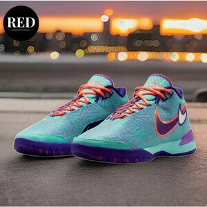 Nike Lebron Turqoise Purple Orange Zoom NXXT Genisus HF0712-300 - Men's Size 14